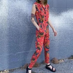 RARE Nooworks Pride Tiger Rainbow Magic Suit Jumpsuit Large